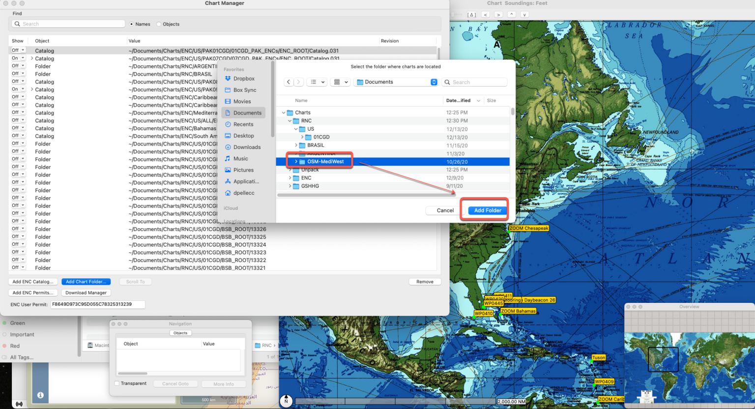 use macenc charts with polarview